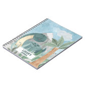 Cute gepersonaliseerde Brontosaurus Dinosaurus Notitieboek (Linkerzijde)