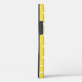 Cute gepersonaliseerde naam harten patroon geel Case-Mate iPhone case (Achterkant / Rechts)