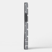 Cute gepersonaliseerde naam maakt patroon grijs Case-Mate iPhone case (Achterkant / Rechts)