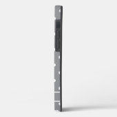 Cute gepersonaliseerde naam maakt patroon grijs Case-Mate iPhone case (Achterkant / Links)