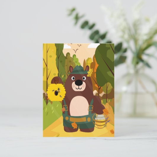 Cute German Beer Briefkaart (Staand voorkant)