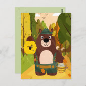 Cute German Beer Briefkaart (Voorkant / Achterkant)