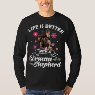 Cute German Shepherd Art Mannen Women Hondenliefhe T-shirt