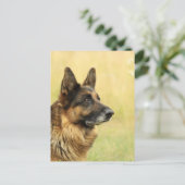 Cute German Shepherd Briefkaart (Staand voorkant)