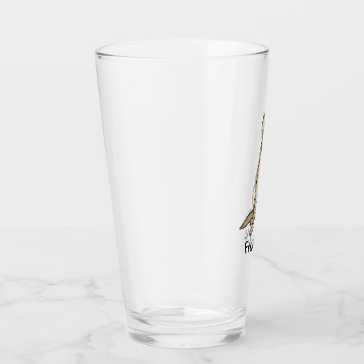 Cute German Shepherd Dog Cartoon Custom Glas (Rechts)