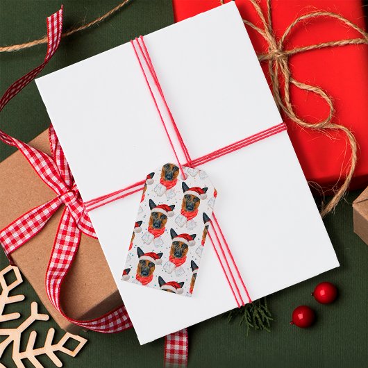 Cute German Shepherd Dog Christmas Pattern Cadeaulabel