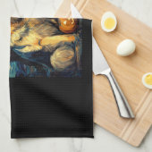 Cute German Shepherd Dog Halloween Jack O Lantern  Theedoek (Quarter Fold)