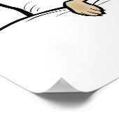 Cute German Shepherd Dog Tucked in Bed Poster (Hoek)