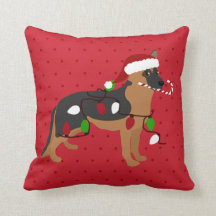 Cute German Shepherd Kerstmis