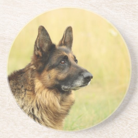 Cute German Shepherd Onderzetter (Voorkant)