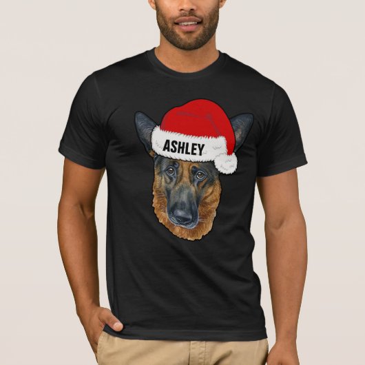 Cute German Shepherd Pet Dog Big T-shirt (Voorkant)