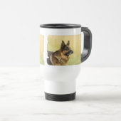 Cute German Shepherd Plastic Travel Mug Reisbeker (Voorkant rechts)