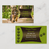 Cute German Shepherd Puppy Daycare Visitekaartje (Voorkant / Achterkant)