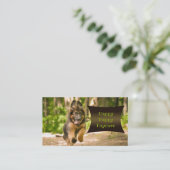 Cute German Shepherd Puppy Daycare Visitekaartje (Staand voorkant)
