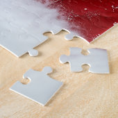 Cute German Shepherd Puppy Dog Kerstmis Legpuzzel (Zijkant)