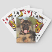 Cute German Shepherd Puppy Dog Pokerkaarten (Achterkant)
