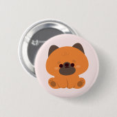 Cute German Shepherd Ronde Button 5,7 Cm (Voorkant /achterkant)