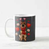 Cute German Shepherd Valentine’s Day Dog Mom - Ger Koffiemok (Links)