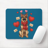 Cute German Shepherd Valentine’s Day Dog Mom - Ger Muismat (Met muis)