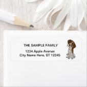 Cute German Shorthaired Pointer Puppy dog Etiket (Insitu)