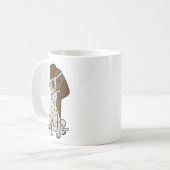 Cute German Shorthaired Pointer Puppy dog Koffiemok (Voorkant links)