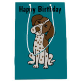 Cute German Shorthaired Pointer Puppy dog Medium Cadeauzakje (Voorkant)