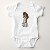 Cute German Shorthaired Pointer Puppy dog Romper (Voorkant)