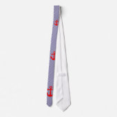 Cute geruite gingham motief en Rode Anker Stropdas (Achterkant)