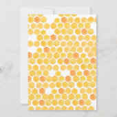 Cute geslachtsonthulling Gele Bij Madelief  Kaart (Achterkant)