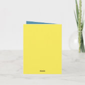 Cute get well soon duck  kaart (Achterkant)