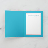 Cute get well soon elephant add message  kaart (Binnen)