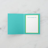 Cute get well soon turtle add message  kaart (Binnen)