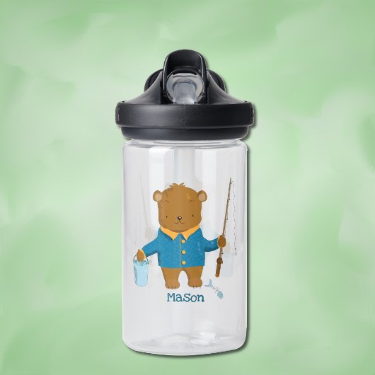 Cute Gevist bruin Beer Kind Water Flacon Waterfles