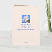 Cute Gevist Cat Vaderdag Kaart (Achterkant)