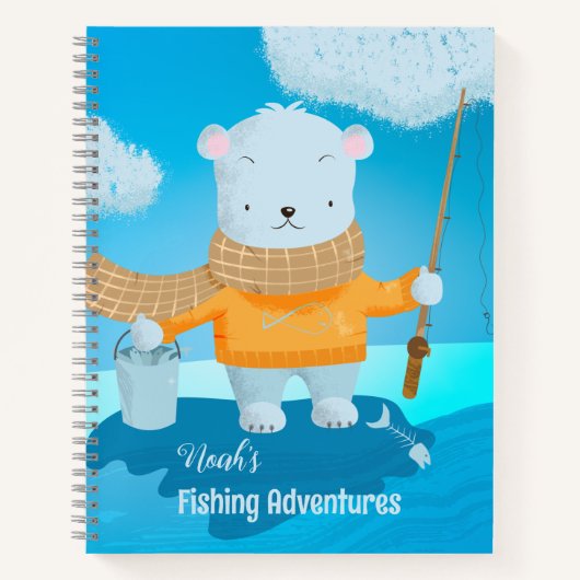 Cute Gevist Polar Beer Kind Journal Notitieboek (Voorkant)