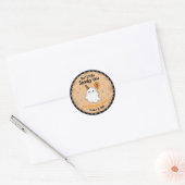 Cute Ghost 1st Halloween Birthday,Baby Outfit Ronde Sticker (Envelop)