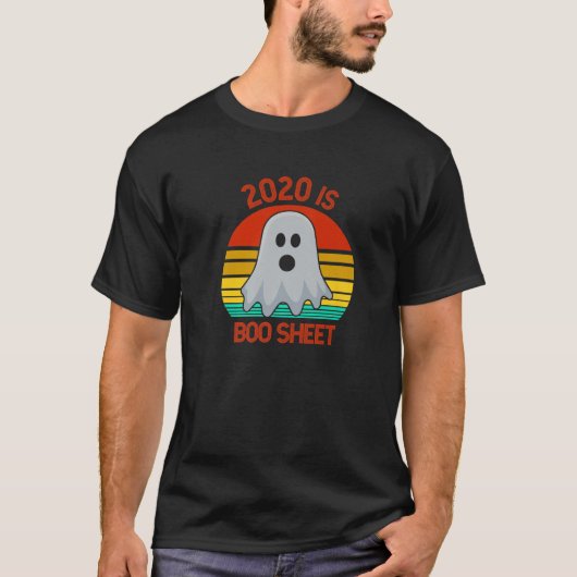 Cute Ghost 2020 is Boo-blad T-shirt (Voorkant)