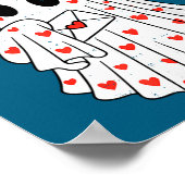 Cute Ghost 6 7 Six Seven Meme Valentines Day Men W Poster (Hoek)