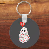 Cute Ghost 6 7 Six Seven Meme Valentines Day Men W Sleutelhanger (Voorkant)
