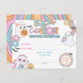 Cute Ghost Adoption Certificate Briefkaart (Voorkant / Achterkant)