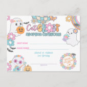 Cute Ghost Adoption Certificate Briefkaart (Voorkant)