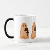 Cute Ghost and Black Cat Halloween Mug Magische Mok (Links)