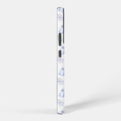 Cute Ghost and Spider Web Halloween Pattern Samsung Galaxy Hoesje (Rechterkant)