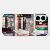 Cute Ghost Boekenplank Telefoonhoesje Bloemige Sfe Case-Mate iPhone Case (Achterkant (horizontaal))