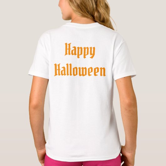 Cute Ghost, Boo Fun Halloween T-shirt (Achterkant)