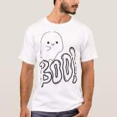 Cute Ghost BOO! Halloween Fun T-shirt (Voorkant)