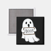 Cute Ghost BOO Sign Pin Button Magneet (Voorkant / Achterkant)