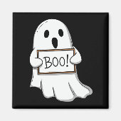 Cute Ghost BOO Sign Pin Button Magneet (Voorkant)