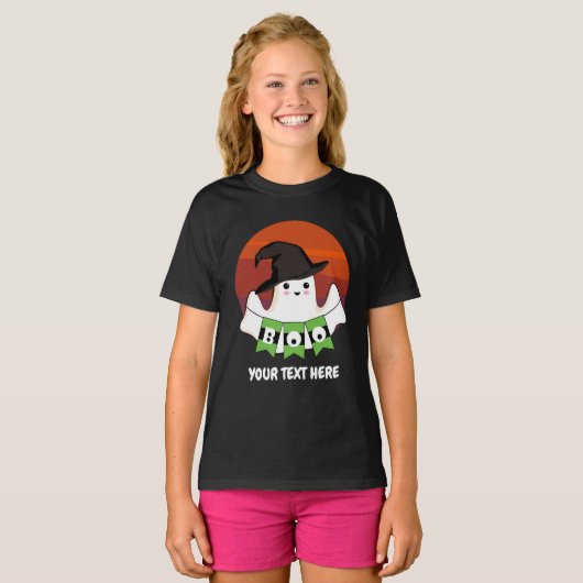 Cute Ghost Boo T-Shirt (Voorkant volledig)
