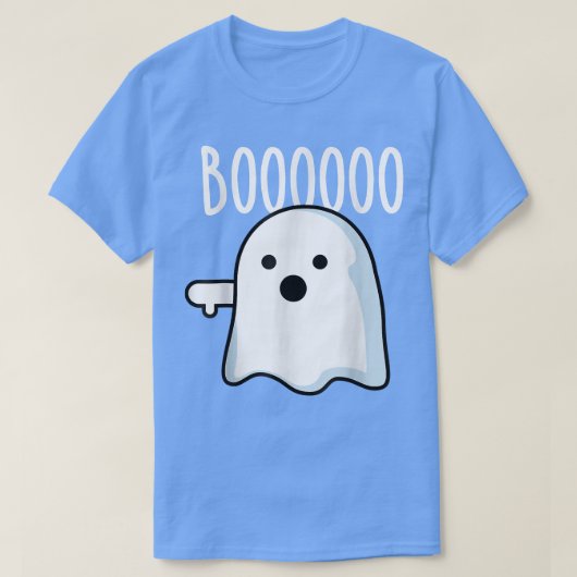 Cute Ghost Boo Thumbs Down Ghost Funny Halloween C T-shirt (Design voorkant)